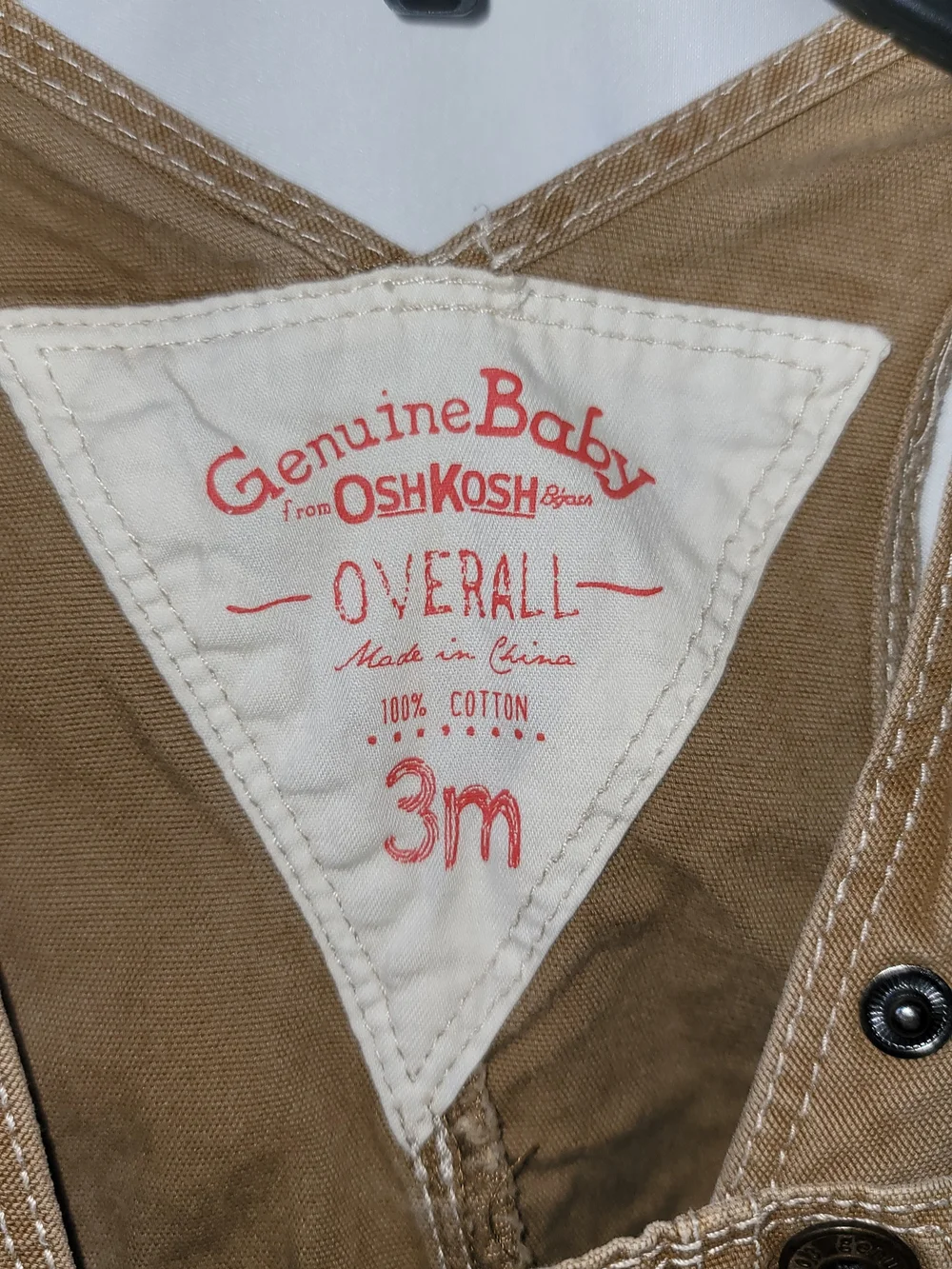 OshKosh B'gosh Brown Short Cargo Overalls